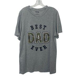 Mission Ridge Graphic Tshirt Mens Large Gray Best Dad Ever